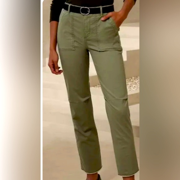 Banana Republic Pants - Banana Republic Olive Green Slim Ankle Chinos Size 10